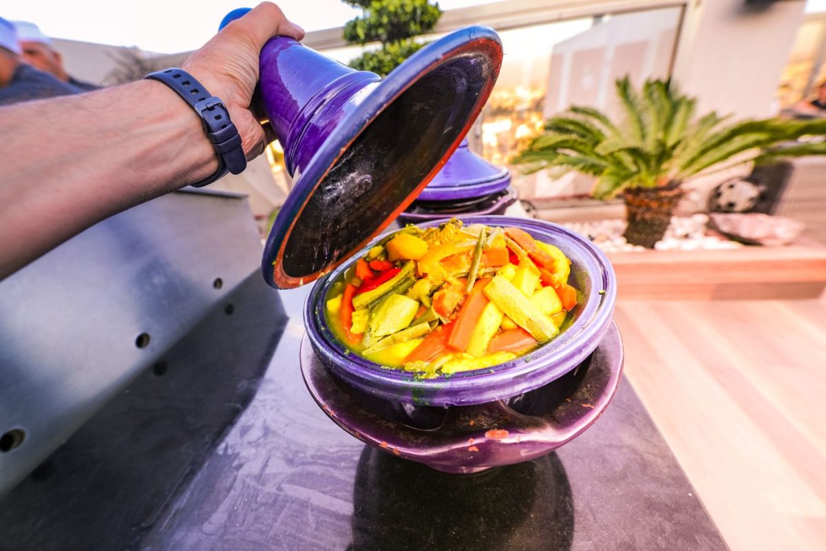 Moroccan tagine and spices from a cooking experience